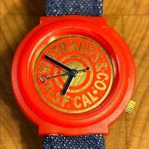 Levi Strauss denim band watch vintage